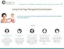 Tablet Screenshot of livingtruthyoga.com